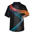 thumbnail image 3 of Men's Printed Short Sleeve V-neck Tops Working Pocket Blouse XL, 3 of 3
