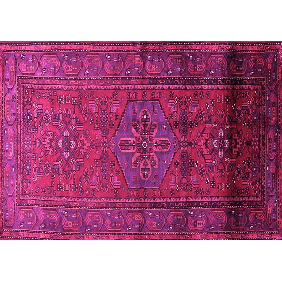 Ahgly Company Indoor Rectangle Persian Pink Traditional Area Rugs, 4' x 6'
