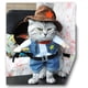 thumbnail image 3 of Disfraz de perro vaquero con sombrero. Ropa para perros. Disfraces de Halloween para gatos y perros pequeños (XS)., 3 of 5