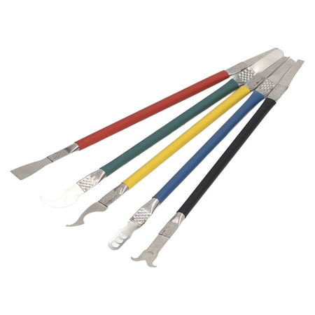 

2024 new 5PCS Metal Scraper Bar Double Head Opening Pry Bar Removal Tool for Mainboard Chip Maintenance