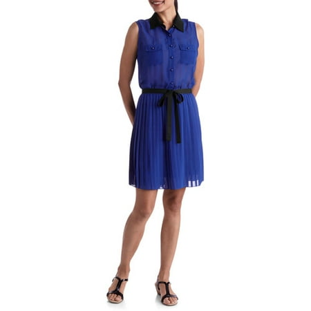 Brooke Leigh Women's Button-up Pleated S