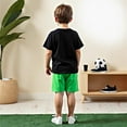 thumbnail image 6 of MuXiKeJi Clothes Toddler Boys Fashion Graphic Print Short Sleeve Crewneck Tee and Shorts Playful Outfit Set for Kids, 6 of 6