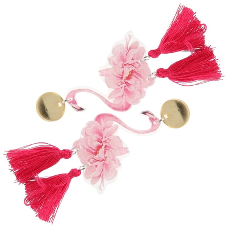 Amosfun 1 Pair Flamingo Animal Earrings for Women, Cute Holiday Jewelry for Her