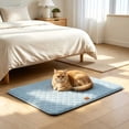 thumbnail image 3 of Large Dog Crate Pad Soft Washable skid Kennel Mat Thin Pet Bed Cushion For Medium Large Dogs Cozy Sleeping Pad Gray 36 X 24 Inch, 3 of 6