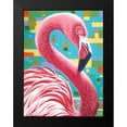 thumbnail image 2 of Vitaletti, Carolee 12x14 Black Modern Framed Museum Art Print Titled - Fabulous Flamingos I, 2 of 5