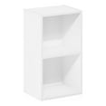 thumbnail image 1 of Pemberly Row Contemporary 2-Tier Open Shelf Bookcase in White, 1 of 6