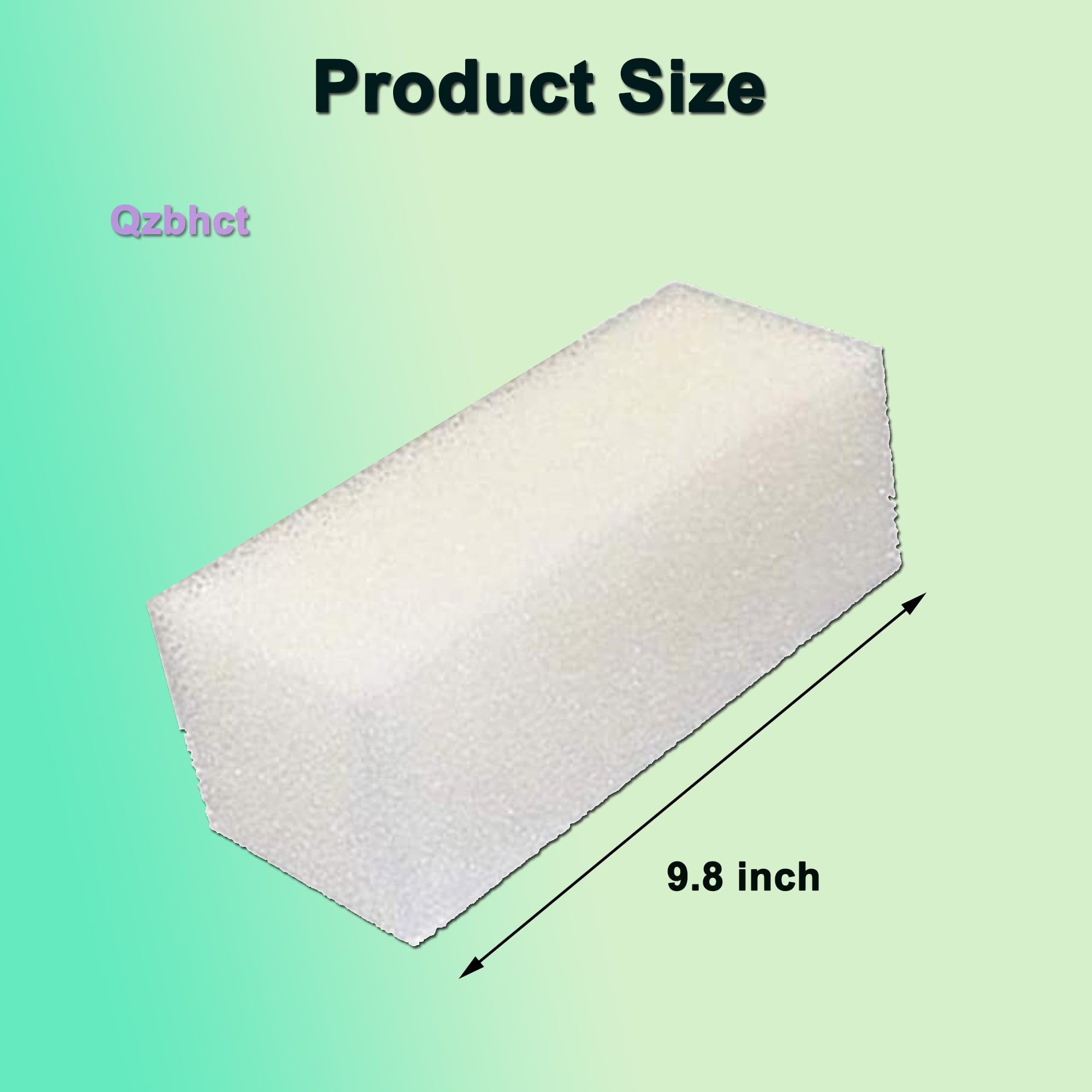 Qzbhct 2 X-Large Round Foam Filter 2 White Sponges for Aquaclear 110 Pre-Filter Aquarium, Freshwater, 4 Pack