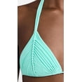 thumbnail image 5 of PQ Swim Women's Isla Triangle Bikini Top - Back Tie Closure, Removable Padding, Women's Swimsuit Top (Seafoam, Large), 5 of 5