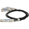 thumbnail image 2 of AddOn Arista Networks CAB-D-4Q-400G-2-5M Compatible TAA Compliant 400GBase-CU QSFP-DD 400G to 4xQSFP56 100G PAM-4 Direct Attach Cable Passive Twinax 2.5m, 2 of 8