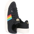 thumbnail image 4 of Gola Classics Orchid Platform Women's Vegan Rainbow Sneakers In Black Size 7, 4 of 6