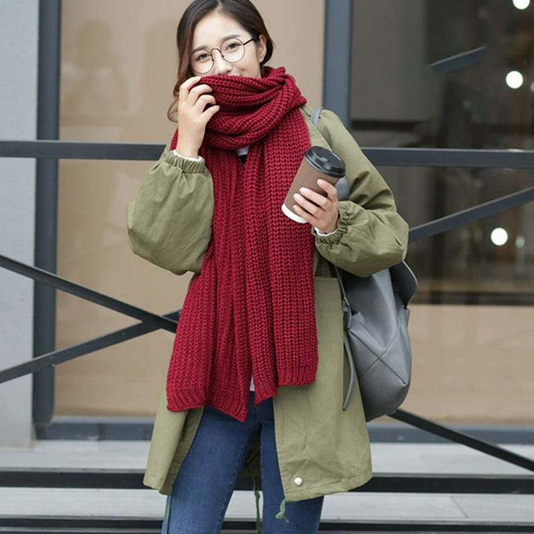 1pc Women's Korean Style Fashionable Scarf Shawl For Autumn/winter Office  Wear, Warm And Elegant