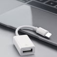 thumbnail image 2 of Adaptador USB [paquete de 2], tipo de cable macho a adaptador USB hembra compatible con (blanco), 2 of 5