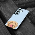 thumbnail image 4 of WIRESTER Shockproof Soft Rubber Cover Case for Samsung Galaxy S26+ / S26 Plus 6.7" 2026, Animal Winking Golden Retriever On Light Blue Background, 4 of 5