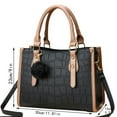 thumbnail image 3 of Womens Fashion Tote Bag Handbags Ladies Purse Satchel Shoulder Bags Tote Leather Bag, 3 of 4