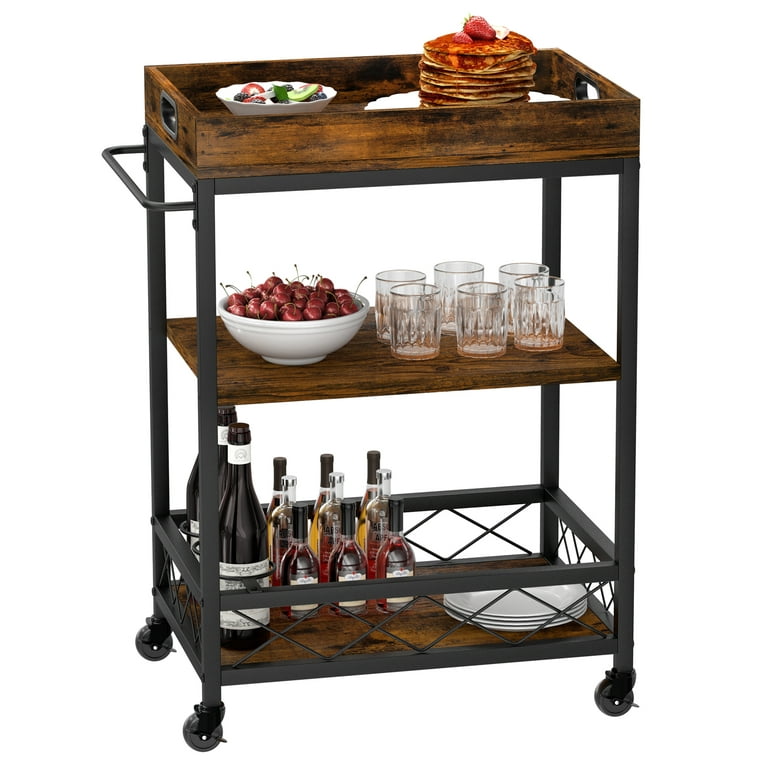 Rolling Cart, 4 Tier Rolling Cart, Craft Cart, Utility Carts with