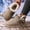 Khaki-A, variant on Women's Bow Decor Sherpa Lined Faux Suede Mini Ankle Boots, Thick Platform Non Slip Winter Snow Booties