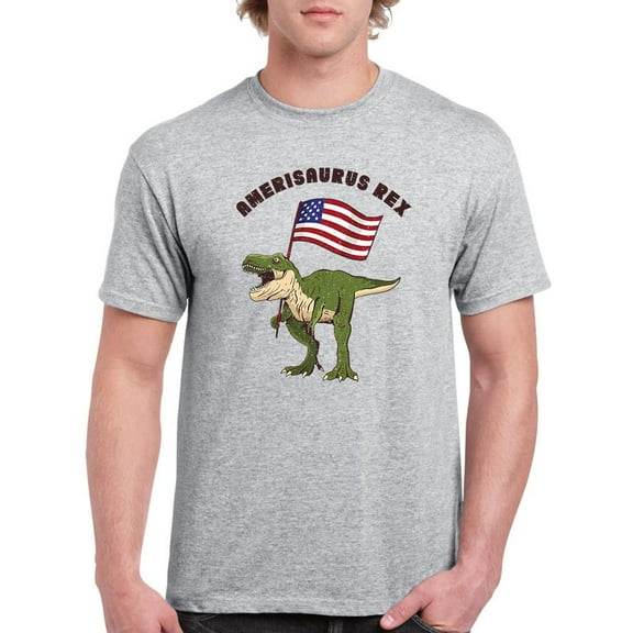 Amerisaurus Rex T-Shirt Men -Smartprints Designs, Male 4X-Large