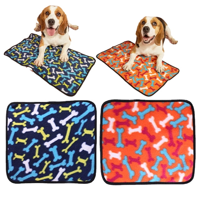 Manta para perro, suave y cálida, de forro polar coral, para gatos, cachorros, perros pequeños, medianos y grandes, almohadillas para jaulas.