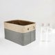 thumbnail image 3 of Artificial Cotton Folding Storage Bag Basket Organizer Kids Toys Storage Box Underwear Clothes Organizers Laundry Car Trunk Book(Beige - Bluish Gray), 3 of 3