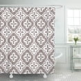 thumbnail image 1 of SUTTOM Quatrefoil Seamless Ornamental Pattern Vector Illustration Flower Geometric Print Abstract Shower Curtain 60x72 inch, 1 of 1