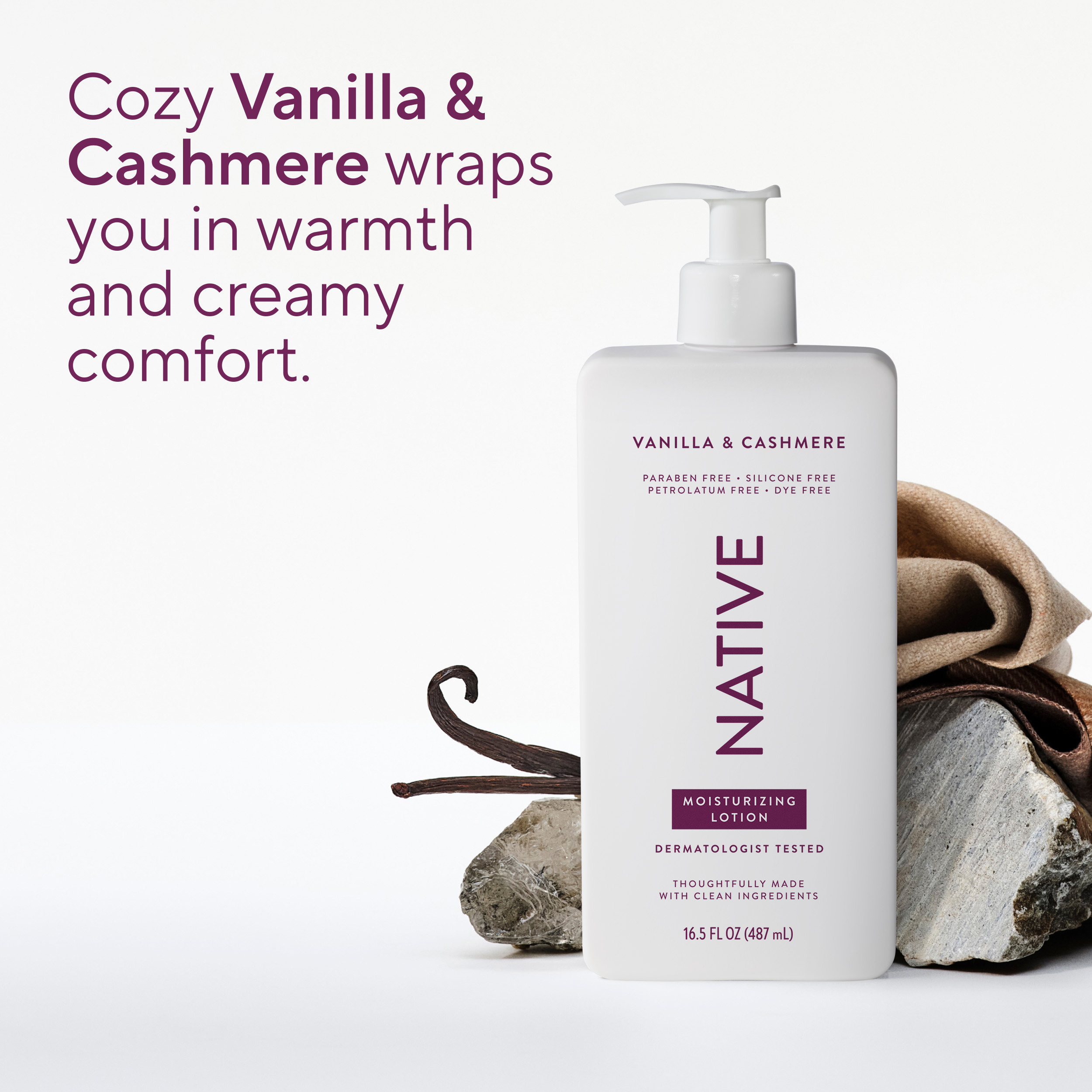 Native Moisturizing Body Lotion Vanilla & Cashmere photo 5