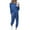 Blue 2 pieces sets, variant on Womens Lounge Set Holiday Usmixi Two Pieces Outfits for Women Long Sleeve Crewneck Pullover Tops and Elastic Waist Drawstring Jogger Pant Sets Casual Solid Homewear Set Up to 65% off