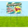 thumbnail image 1 of Souvenir Cup (18" x 24") Yard Sign, Includes Metal Step Stake, 1 of 6