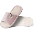 thumbnail image 6 of LZLINGMEI Slippers for Women,Memory Foam Soft Warm Slip On Open Toe Linen Cotton House Slippers,Anti-Skid Cozy for Indoor Outdoor Slippers, 6 of 7