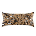 thumbnail image 3 of Brown Leopard Print Pattern Queen Size Satin Pillowcase 30''x20'' Double-Sided Print Soft Wrinkle Resistant, 3 of 9