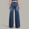 thumbnail image 5 of YDFCWXW Women's Wide Leg Jeans Casual High Waisted Stretch Baggy Loose Denim Pants 2025 BU1, L, 5 of 9