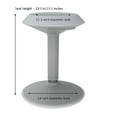 thumbnail image 2 of Learniture Adjustable-Height Active Motion Stool with Circular Seat - Flexible Seating for Classroom, Office or Home Gray, 2 of 7
