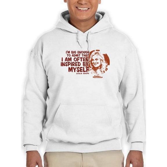 Often Inspired By Myself Hoodie Men Parks And Recreation, Male Medium