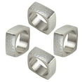 thumbnail image 3 of Saro Lifestyle Square Hammered Napkin Ring (Set of 4), 3 of 4