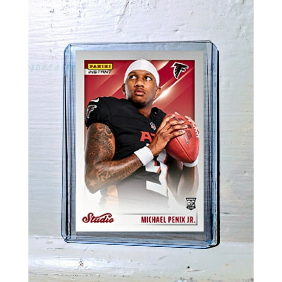 Michael Penix Jr. 2024 Panini NFL Studio Rookies Football Card Atlanta Falcons