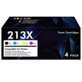 thumbnail image 1 of Paquete de 4 cartuchos de tóner AZTECH GLOBAL 213X HP de alto rendimiento, 1 of 6