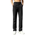 thumbnail image 5 of YuXingFu Cotton Pants Petite Ladies' Solid Color Casual Breathable Outdoor Hiking Straight Leg Pants Mountaineering Pants with Pockets Zipper Black S, 5 of 9