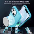 thumbnail image 2 of TEMOGU-Designed for iPhone 13 Case & iPhone 14 Case with Magnetic [13 FT Military Drop Protection] [Compatible with Magsafe] Slim Translucent Shockproof with Anti-Fingerprint Phone Case, Lake Blue, 2 of 4