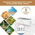 thumbnail image 4 of Intelligent 120 Eggs Egg Hatcher, Chicken Incubator for Eggs, Egg Turning Incubator, Automatic Poultry Hatcher for Chicken, Pigeon, Quail, Duck Eggs, 4 of 9