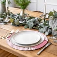 thumbnail image 2 of Happy Mother's Day Round 13 Inch Placemats Set of 8, Farmhouse Pink Floral Love Heart HeatResistant Non Slip Place Mats for Dining Table, Wipeable Braided Kitchen Table Mats for Housewarming, 2 of 9