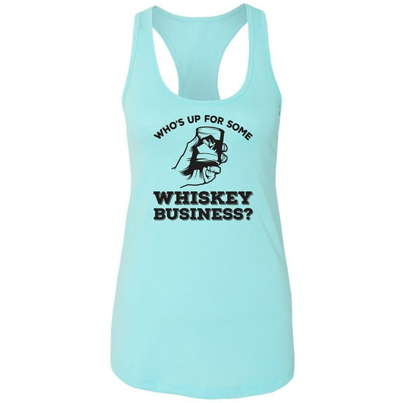 Who's Up For Some Whiskey Business? Racerback Tank
