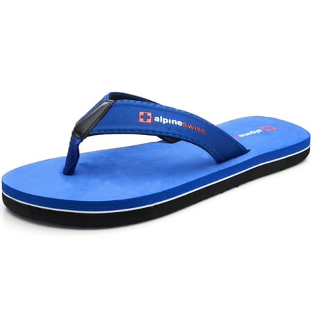 

Alpine Swiss Mens Flip Flops Beach Sandals Lightweight EVA Sole Comfort Thongs