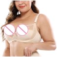 thumbnail image 4 of Samickarr Plus Size Bras For Woman Post-Surgery Bra Full Coverage Underwire Unlined Minimizer Lace Bra Push Up Bra Underwear, 4 of 4