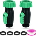 thumbnail image 1 of shiyou-Heavy Duty Garden Hose Shut Off Valve, Water Hose Shut Off Valve with Large Lever, 3/4 Inch Garden Hose Connector, Restricted-Flow Water Shut-Off for Outdoor Faucet Extender, 1 of 4