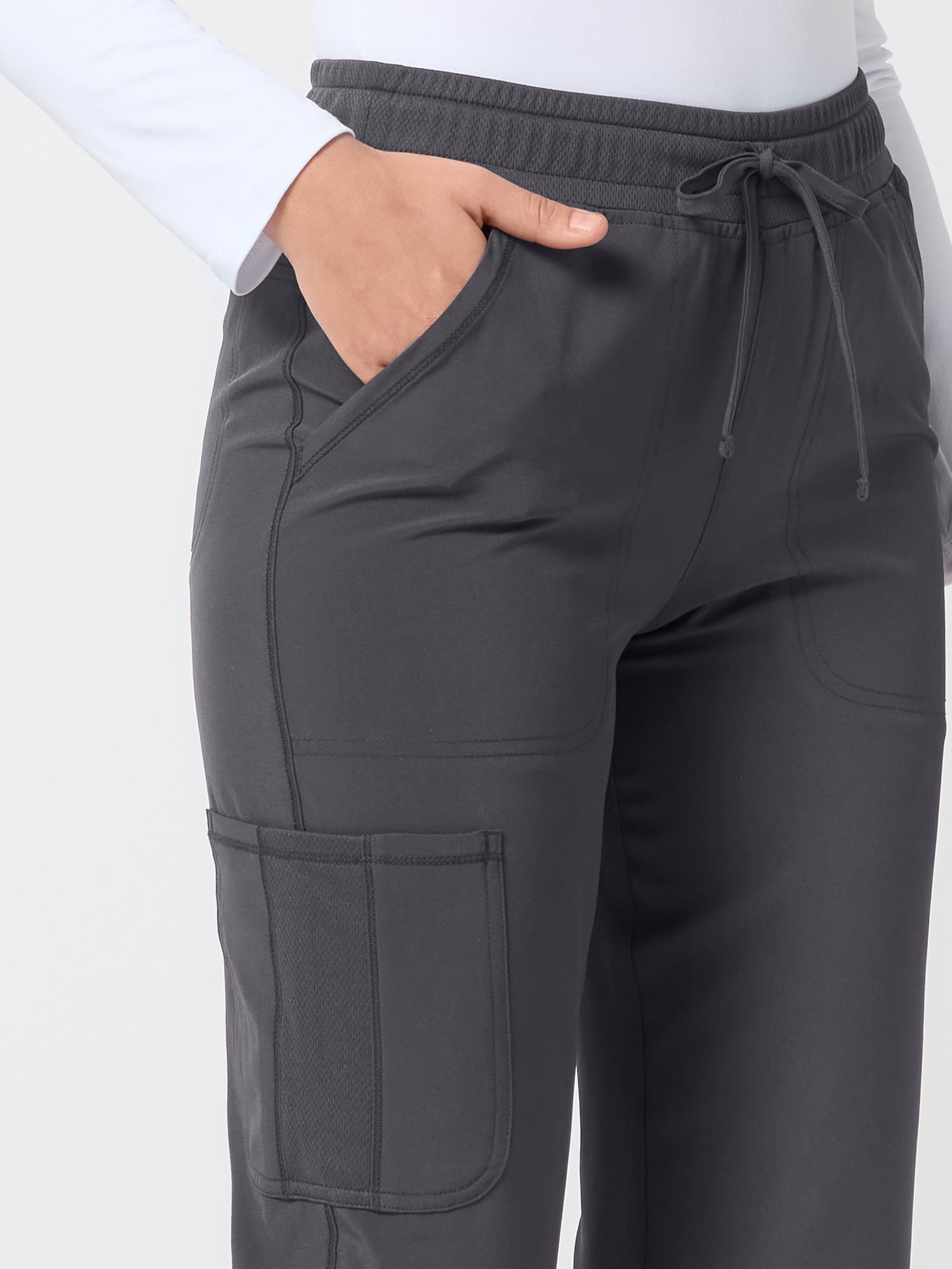 Scrubstar Performance Women’s Antimicrobial Drawstring Cargo Straight Leg Scrub Pant, Sizes XS–3XL