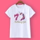 thumbnail image 1 of Camiseta de cumpleaños de unicornio 1-12 Camiseta de cumpleaños Camiseta salvaje Camiseta de fiesta para niñas Ropa con tema de unicornio Regalos para niños Camisetas de moda Camiseta Tan Jianjun unisex, 1 of 2