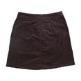 thumbnail image 2 of Calvin Klein Womens Velvet Mini Skirt, Purple, 26, 2 of 2
