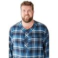 thumbnail image 5 of KingSize Men's Big & Tall Plaid Flannel Nightshirt, 5 of 6