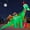 Dinosaur, variant on GOOSH Christmas Inflatables 11.8 FT Christmas Dinosaur Inflatable Wearing Hat with Shakable Head, Dinosaur Christmas Blow ups with Built-in LEDs, Outdoor Christmas Decorations for Xmas Holiday