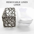 thumbnail image 4 of Paper Rope Storage Utilities Baskets Totes Set of 4 Grey, 4 of 6