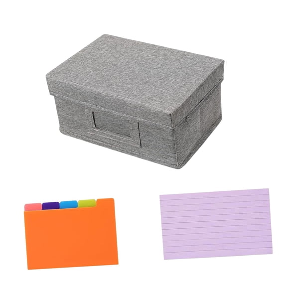 yotijay Index Card Dividers Box Index Cards Holder Flashcards Compact Drawer Adjustable